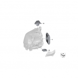 BMW F22 LCI Sağ Led Far Modülü - 63117494852 - 4