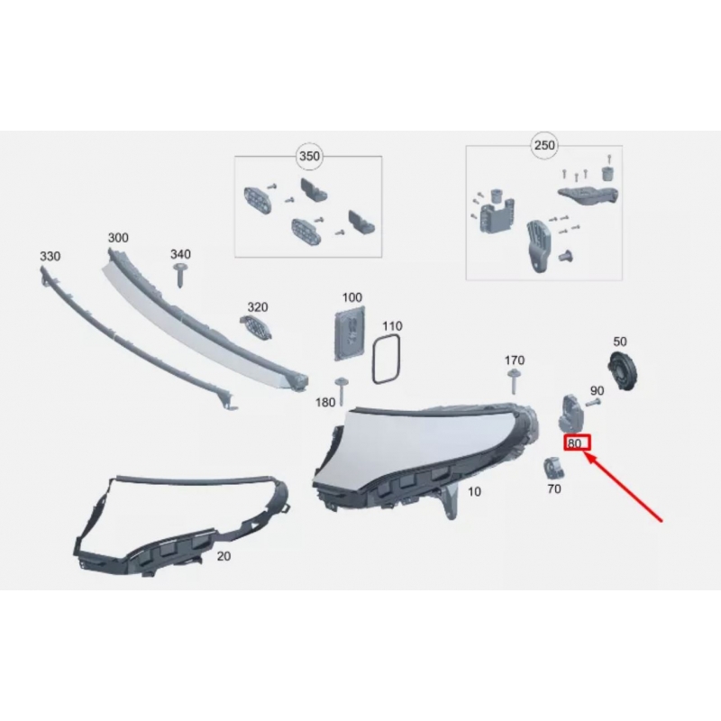 Mercedes N293 EQC Led Far Modülü Sağ - A2939063600 - 1 Mercedes N293 EQC Led Far Modülü Sağ - A2939063600 - 1